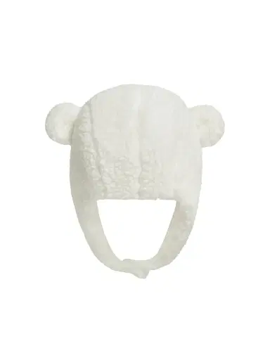 Moncler Men's Baby's Hat in Teddy - White | Thumbnail 3 Moncler Men's Baby's Hat in Teddy - White | Thumbnail 3