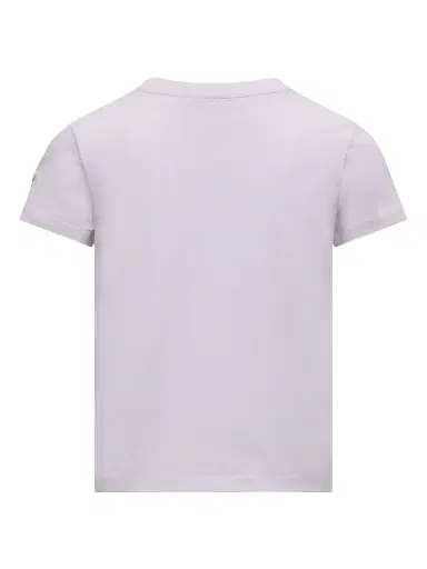 Moncler Little Girl's & Girl's Crew Neck T-Shirt in Cotton - Lilac | Thumbnail 2 Moncler Little Girl's & Girl's Crew Neck T-Shirt in Cotton - Lilac | Thumbnail 2
