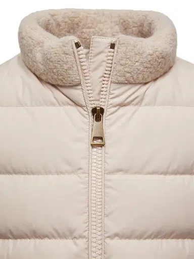 Moncler Little Girl's & Girl's Blessing Puffer Jacket - Light Beige | Thumbnail 4 Moncler Little Girl's & Girl's Blessing Puffer Jacket - Light Beige | Thumbnail 4