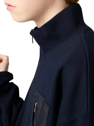 Miu Miu Women's Zippered Fleece Jacket - Blue | Thumbnail 5 Miu Miu Women's Zippered Fleece Jacket - Blue | Thumbnail 5