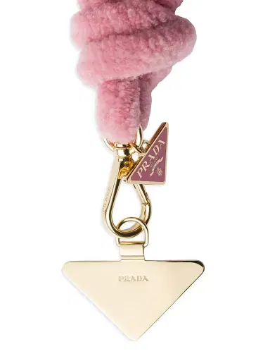 Prada Wool Smartphone Wrist Strap - Pink | Thumbnail 2 Prada Wool Smartphone Wrist Strap - Pink | Thumbnail 2