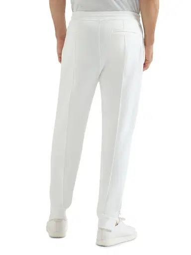 Brunello Cucinelli Men's Techno Cotton French Terry Trousers with Crête Detail - Black | Thumbnail 9 Brunello Cucinelli Men's Techno Cotton French Terry Trousers with Crête Detail - Black | Thumbnail 9