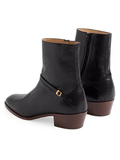 Valentino Garavani Men's Pat Ankle Boots in Kidskin - Black | Thumbnail 3 Valentino Garavani Men's Pat Ankle Boots in Kidskin - Black | Thumbnail 3