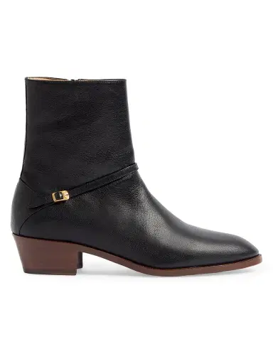 Valentino Garavani Men's Pat Ankle Boots in Kidskin - Black | Thumbnail 1 Valentino Garavani Men's Pat Ankle Boots in Kidskin - Black | Thumbnail 1