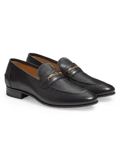Valentino Garavani Men's VLogo Signature Kidskin Moccasin Loafers - Black - Size 6 | Thumbnail 2 Valentino Garavani Men's VLogo Signature Kidskin Moccasin Loafers - Black - Size 6 | Thumbnail 2