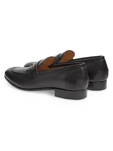 Valentino Garavani Men's VLogo Signature Kidskin Moccasin Loafers - Black - Size 6 | Thumbnail 4 Valentino Garavani Men's VLogo Signature Kidskin Moccasin Loafers - Black - Size 6 | Thumbnail 4