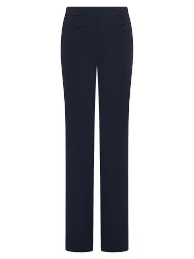 Marella Women's Slightly Flared Cady Trousers - Navy - Size 14 | Thumbnail 1 Marella Women's Slightly Flared Cady Trousers - Navy - Size 14 | Thumbnail 1