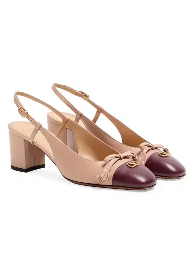 Valentino Garavani Women's Valet Du Roi 60MM Kidskin Slingback Pumps - Rose Cannelle | Thumbnail 2 Valentino Garavani Women's Valet Du Roi 60MM Kidskin Slingback Pumps - Rose Cannelle | Thumbnail 2