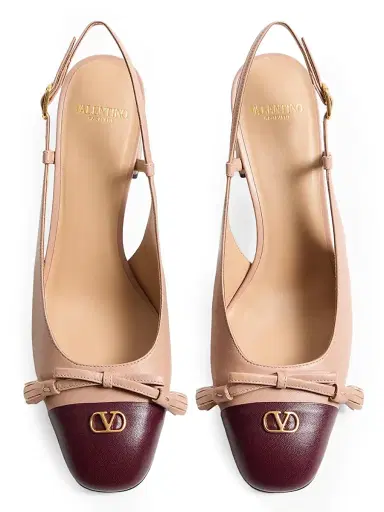 Valentino Garavani Women's Valet Du Roi 60MM Kidskin Slingback Pumps - Rose Cannelle | Thumbnail 4 Valentino Garavani Women's Valet Du Roi 60MM Kidskin Slingback Pumps - Rose Cannelle | Thumbnail 4
