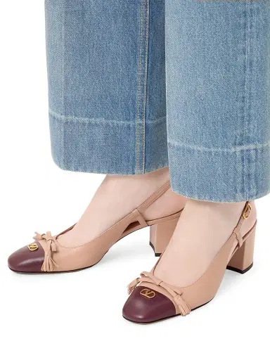 Valentino Garavani Women's Valet Du Roi 60MM Kidskin Slingback Pumps - Rose Cannelle | Thumbnail 7 Valentino Garavani Women's Valet Du Roi 60MM Kidskin Slingback Pumps - Rose Cannelle | Thumbnail 7