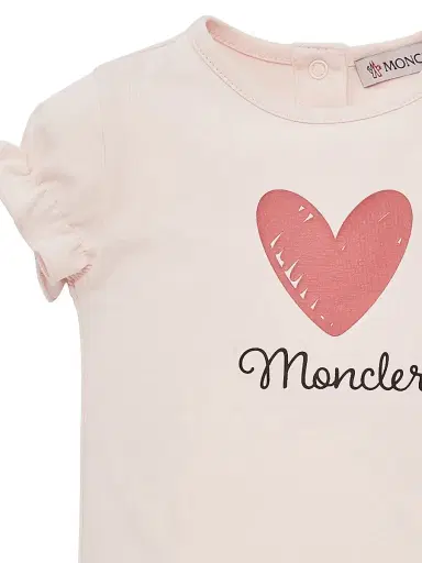 Moncler Baby Girl's & Little Girl's Crewneck T-Shirt in Cotton - Light Pink 18 Months | Thumbnail 3 Moncler Baby Girl's & Little Girl's Crewneck T-Shirt in Cotton - Light Pink 18 Months | Thumbnail 3