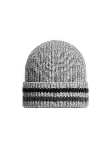 Moncler Little Boy's & Boy's Beanie Hat in Wool - Gray | Thumbnail 2 Moncler Little Boy's & Boy's Beanie Hat in Wool - Gray | Thumbnail 2