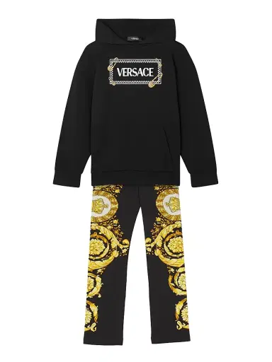 Versace Little Girl's & Girl's Barocco Cottton-Blend Jersey Leggings | Thumbnail 2 Versace Little Girl's & Girl's Barocco Cottton-Blend Jersey Leggings | Thumbnail 2