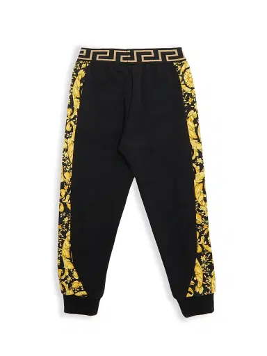 Versace Little Kid's & Kid's Barocco Cotton Sweatpants - Black - Size 5 | Thumbnail 3 Versace Little Kid's & Kid's Barocco Cotton Sweatpants - Black - Size 5 | Thumbnail 3