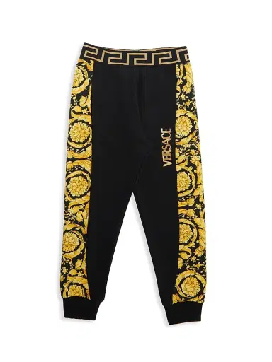 Versace Little Kid's & Kid's Barocco Cotton Sweatpants - Black - Size 5 | Thumbnail 1 Versace Little Kid's & Kid's Barocco Cotton Sweatpants - Black - Size 5 | Thumbnail 1