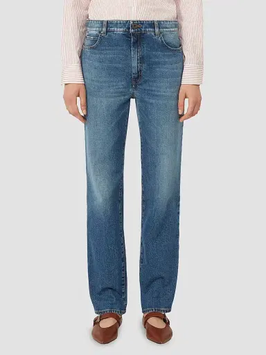 Weekend Max Mara Women's Straight Leg Denim Jeans - Navy | Thumbnail 2 Weekend Max Mara Women's Straight Leg Denim Jeans - Navy | Thumbnail 2