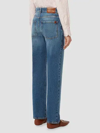 Weekend Max Mara Women's Straight Leg Denim Jeans - Navy | Thumbnail 3 Weekend Max Mara Women's Straight Leg Denim Jeans - Navy | Thumbnail 3