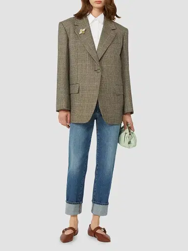 Weekend Max Mara Women's Straight Leg Denim Jeans - Navy | Thumbnail 4 Weekend Max Mara Women's Straight Leg Denim Jeans - Navy | Thumbnail 4
