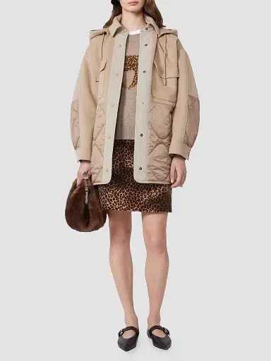 Weekend Max Mara Women's Printed Velvet Mini Skirt - Camel - Size 16 | Thumbnail 4 Weekend Max Mara Women's Printed Velvet Mini Skirt - Camel - Size 16 | Thumbnail 4