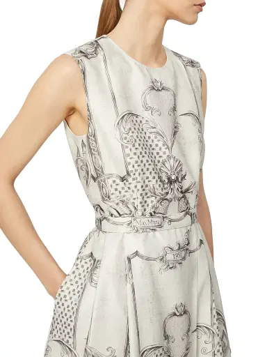 Max Mara Women's Printed Mikado Shirt Dress - | Thumbnail 5 Max Mara Women's Printed Mikado Shirt Dress - | Thumbnail 5