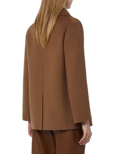 Max Mara Women's Wool Broadcloth Pea Coat | Thumbnail 3 Max Mara Women's Wool Broadcloth Pea Coat | Thumbnail 3