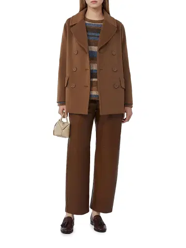 Max Mara Women's Alpaca and Wool Sweater - Beige Multicolor - Size Large | Thumbnail 4 Max Mara Women's Alpaca and Wool Sweater - Beige Multicolor - Size Large | Thumbnail 4