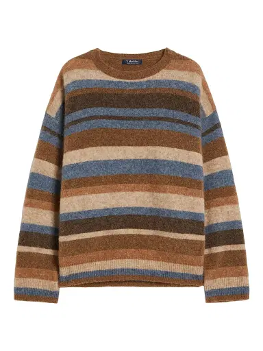 Max Mara Women's Alpaca and Wool Sweater - Beige Multicolor - Size Large | Thumbnail 1 Max Mara Women's Alpaca and Wool Sweater - Beige Multicolor - Size Large | Thumbnail 1