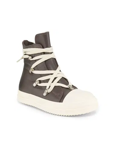 Rick Owens Little Kid's Hexalace Leather Sneakers | Thumbnail 1 Rick Owens Little Kid's Hexalace Leather Sneakers | Thumbnail 1