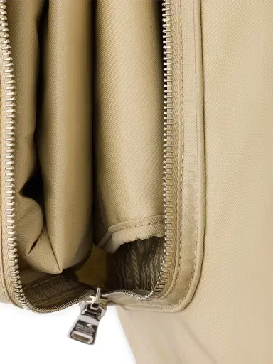 Prada Re-Nylon Baby Bag - Beige Khaki | Thumbnail 6 Prada Re-Nylon Baby Bag - Beige Khaki | Thumbnail 6