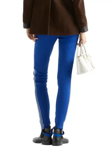 Prada Women's Fleece Leggings - Blue | Thumbnail 4 Prada Women's Fleece Leggings - Blue | Thumbnail 4