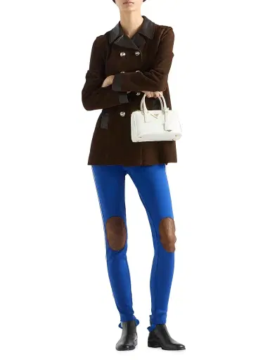 Prada Women's Fleece Leggings - Blue | Thumbnail 6 Prada Women's Fleece Leggings - Blue | Thumbnail 6