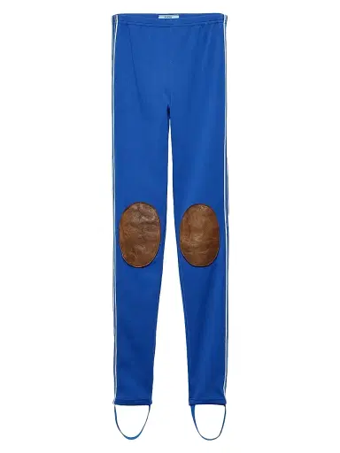 Prada Women's Fleece Leggings - Blue | Thumbnail 1 Prada Women's Fleece Leggings - Blue | Thumbnail 1