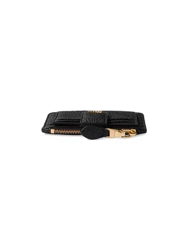 Miu Miu Women's Leather Card Holder - Black | Thumbnail 3 Miu Miu Women's Leather Card Holder - Black | Thumbnail 3