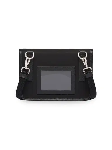 Prada Men's Re-Nylon And Saffiano Leather Smartphone Case - Black | Thumbnail 3 Prada Men's Re-Nylon And Saffiano Leather Smartphone Case - Black | Thumbnail 3