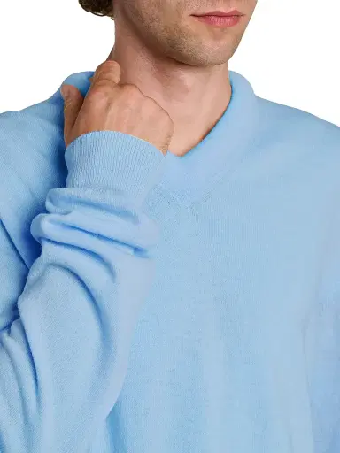 Jil Sander Men's Wool Knit V-Neck Sweater | Thumbnail 6 Jil Sander Men's Wool Knit V-Neck Sweater | Thumbnail 6
