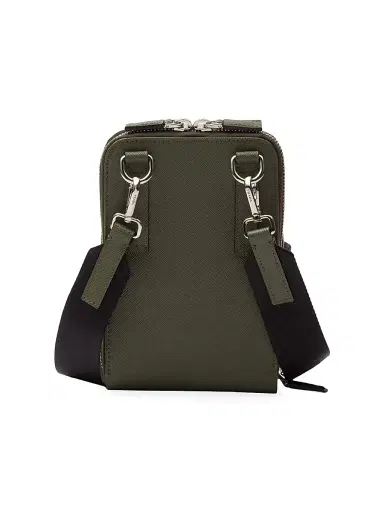 Prada Men's Saffiano Leather Smartphone Case | Thumbnail 3 Prada Men's Saffiano Leather Smartphone Case | Thumbnail 3