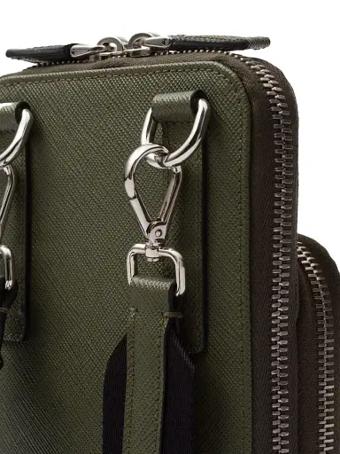 Prada Men's Saffiano Leather Smartphone Case | Thumbnail 5 Prada Men's Saffiano Leather Smartphone Case | Thumbnail 5