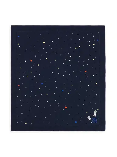 LOEWE Deep Sea Cashmere Baby Blanket - Navy | Thumbnail 1 LOEWE Deep Sea Cashmere Baby Blanket - Navy | Thumbnail 1