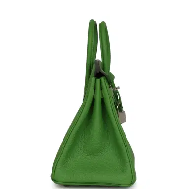 HERMÈS Hermes Birkin 25 Vert Yucca Togo Palladium Hardware | Thumbnail 3 HERMÈS Hermes Birkin 25 Vert Yucca Togo Palladium Hardware | Thumbnail 3