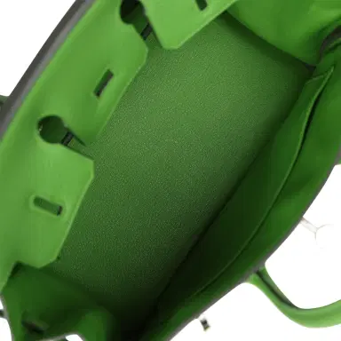 HERMÈS Hermes Birkin 25 Vert Yucca Togo Palladium Hardware | Thumbnail 8 HERMÈS Hermes Birkin 25 Vert Yucca Togo Palladium Hardware | Thumbnail 8