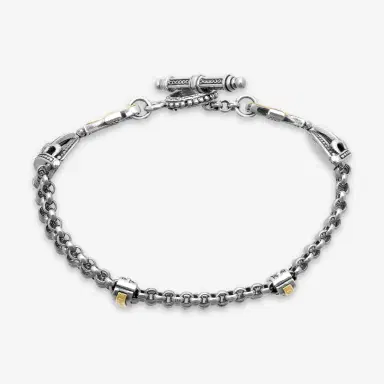 Konstantino Konstantino Dome Sterling Silver & 18K Yellow Gold 5-Chain Bracelet by The Solist | Thumbnail 2 Konstantino Konstantino Dome Sterling Silver & 18K Yellow Gold 5-Chain Bracelet by The Solist | Thumbnail 2