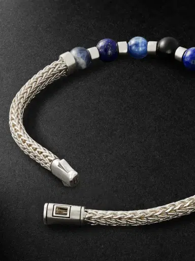 John Hardy Sterling Silver Multi-Stone Beaded Bracelet - Men | Thumbnail 4 John Hardy Sterling Silver Multi-Stone Beaded Bracelet - Men | Thumbnail 4