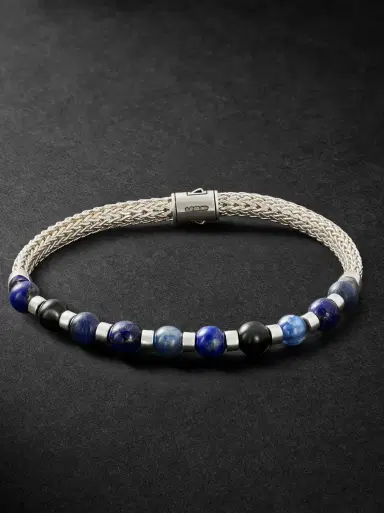 John Hardy Sterling Silver Multi-Stone Beaded Bracelet - Men | Thumbnail 1 John Hardy Sterling Silver Multi-Stone Beaded Bracelet - Men | Thumbnail 1