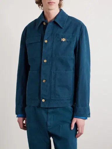 Versace Embellished Cotton-Canvas Blouson Jacket - Men | Thumbnail 3 Versace Embellished Cotton-Canvas Blouson Jacket - Men | Thumbnail 3