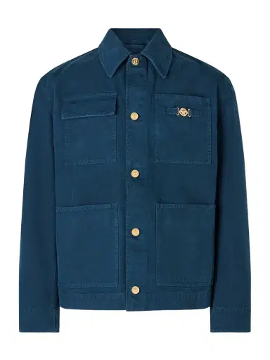 Versace Embellished Cotton-Canvas Blouson Jacket - Men | Thumbnail 1 Versace Embellished Cotton-Canvas Blouson Jacket - Men | Thumbnail 1