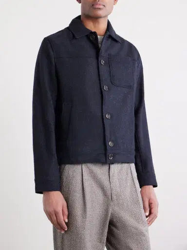 Oliver Spencer Buffalo Wool-Blend Jacket - Men | Thumbnail 3 Oliver Spencer Buffalo Wool-Blend Jacket - Men | Thumbnail 3