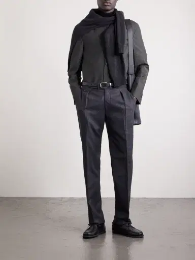 OFFICINE GÉNÉRALE Meryl Virgin Wool, Silk and Linen-Blend Jacket - Men | Thumbnail 2 OFFICINE GÉNÉRALE Meryl Virgin Wool, Silk and Linen-Blend Jacket - Men | Thumbnail 2