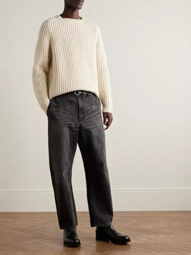 Nili Lotan Carpenter Straight-Leg Cropped Jeans - Men | Thumbnail 2 Nili Lotan Carpenter Straight-Leg Cropped Jeans - Men | Thumbnail 2