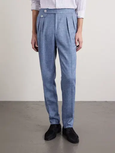 Brunello Cucinelli Straight-Leg Virgin Wool-Blend Suit Trousers - Men | Thumbnail 3 Brunello Cucinelli Straight-Leg Virgin Wool-Blend Suit Trousers - Men | Thumbnail 3