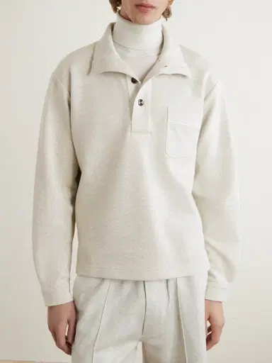 Tom Ford Cotton, Silk and Cashmere-Blend Sweatshirt - Men | Thumbnail 3 Tom Ford Cotton, Silk and Cashmere-Blend Sweatshirt - Men | Thumbnail 3